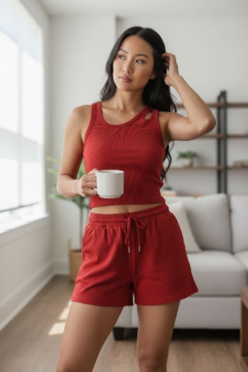 طقم هوت شورت SHEIN