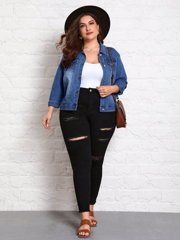 جاكيت جينز SHEIN