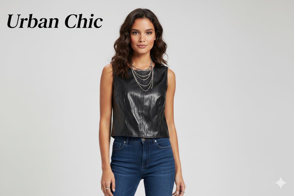 بلوزه جلد SHEIN