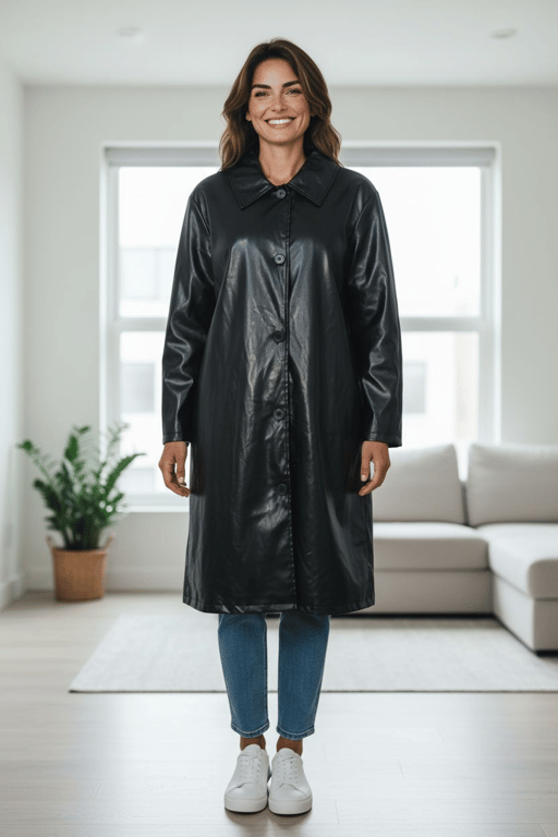 جاكيت جلد SHEIN