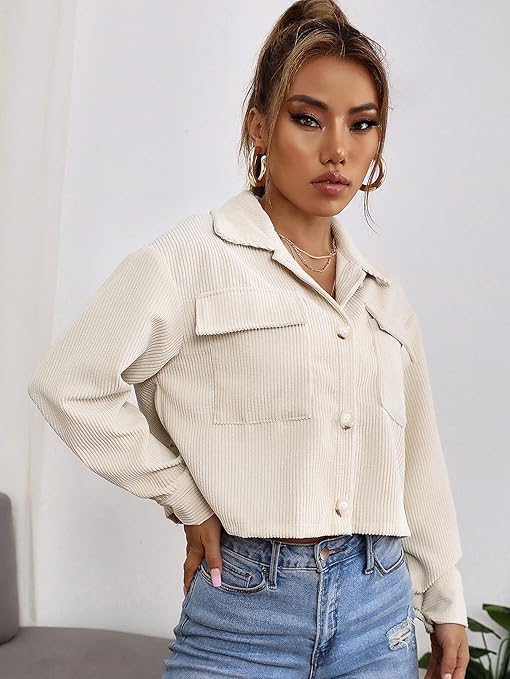 شميز شتوي قطيفه مضلع  SHEIN