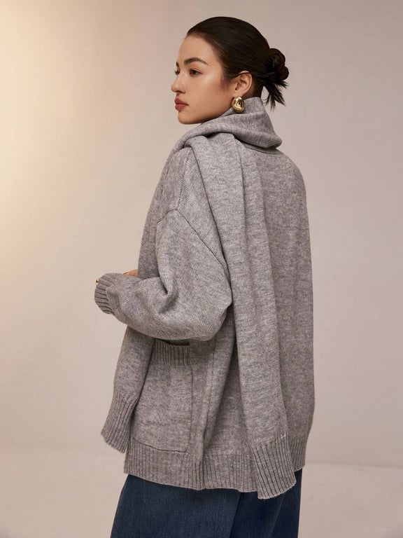 جاكيت بكوفيه SHEIN