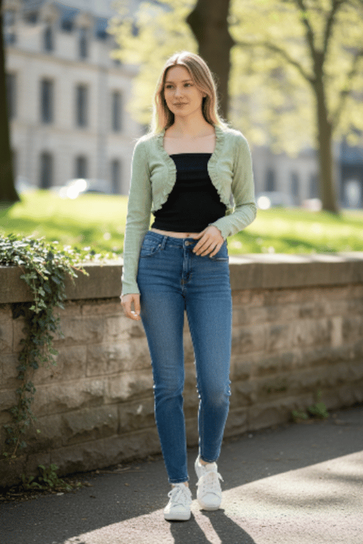 توب قصير مفتوح  SHEIN