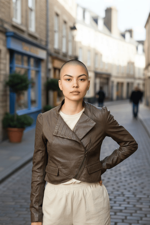 جاكيت جلد SHEIN