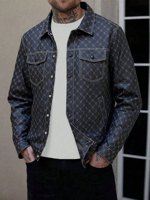 جاكيت  جلد SHEIN