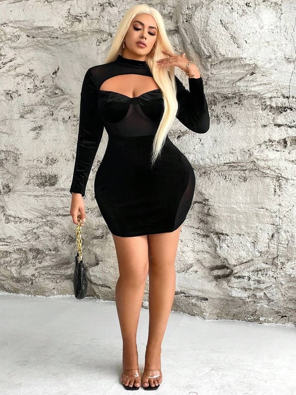 مينى دريس  سواريه قطيفه SHEIN