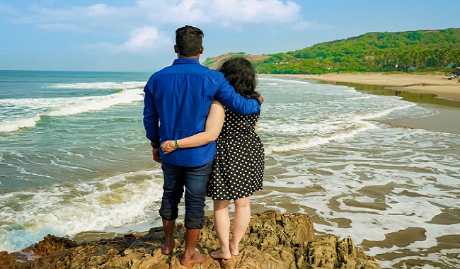Goa Honeymoon Places in Goa for Couples||Sinquerim|Butterfly Beach|Velsao|Palolem Beach couple|velsao Beach couple
