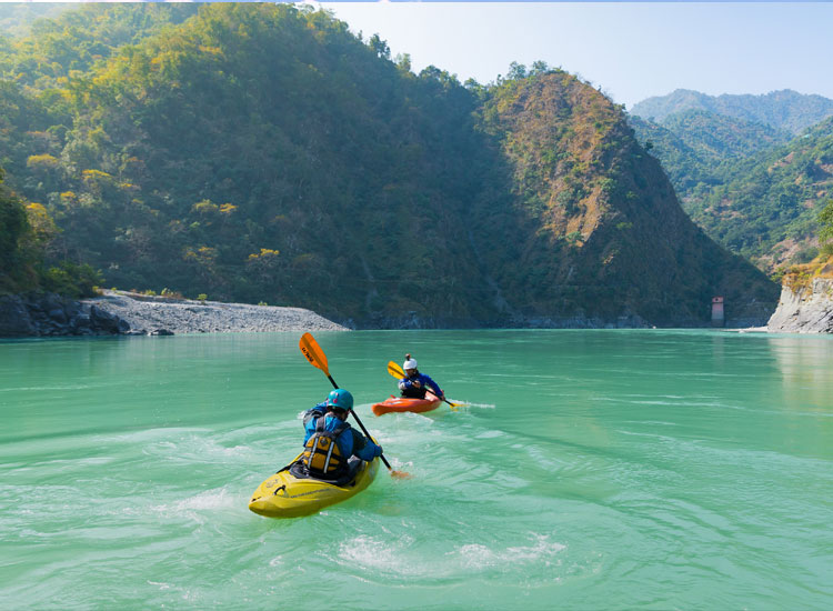 Kayaking at Rishikesh