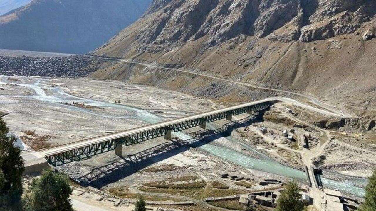 steel bridge on Manali-Leh