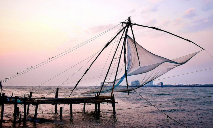Chinese Fishing Nets in Fort Kochi in Kerala.