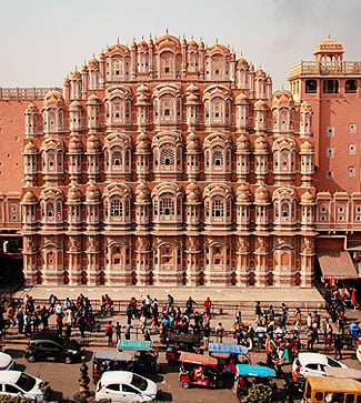 Hawa Mahal at sunrise, Jaipur