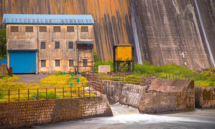 Temghar Dam and green Sahyadri scenery near Lavasa