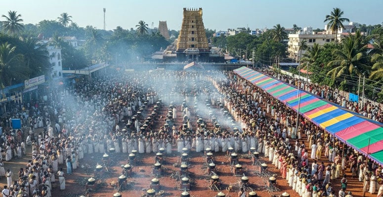 Attukal Pongala women-led ritual in Thiruvananthapuram