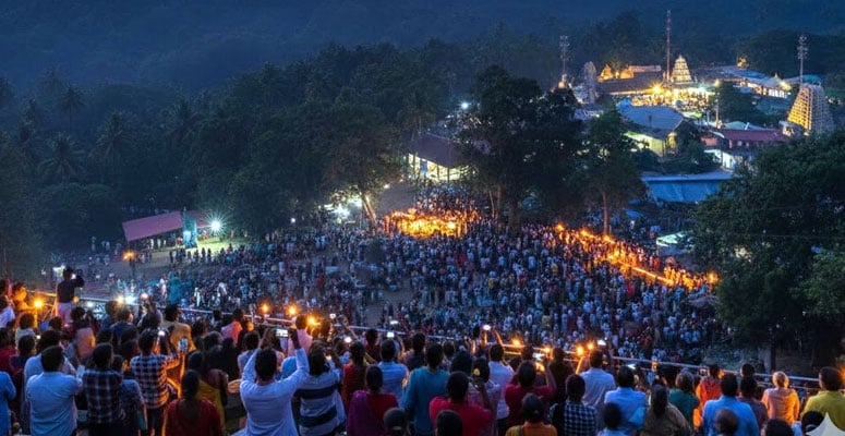 Makaravilakku at Sabarimala (Makara Sankranti) pilgrimage event