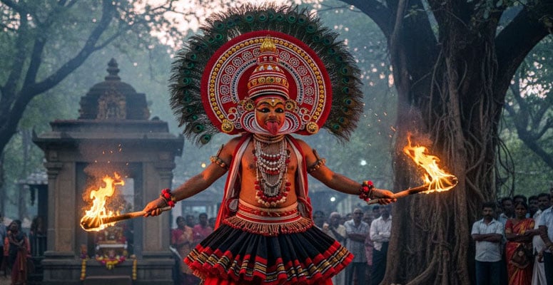 Theyyam ritual performance in North Kerala