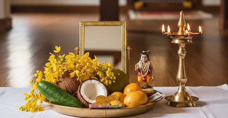 Vishu festival (Malayali New Year) rituals in Kerala
