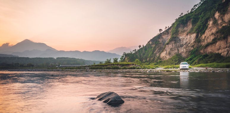 River valley at Bhairabkunda
