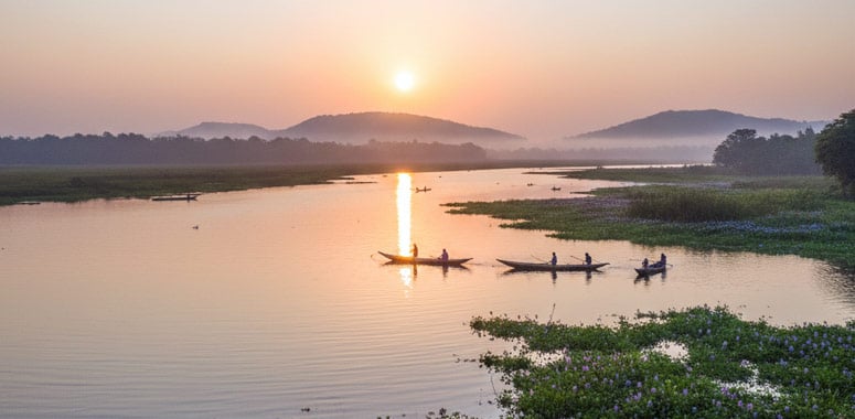 Boatride at sunset, Deepor Beel