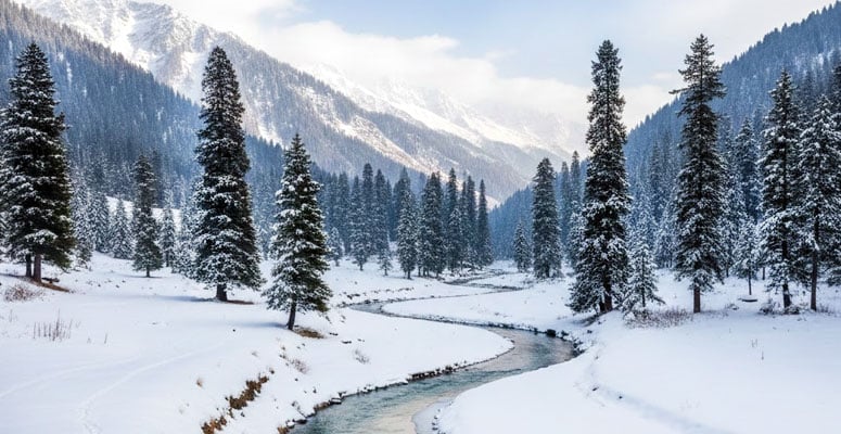 Ningle Nallah mountain stream near Gulmarg