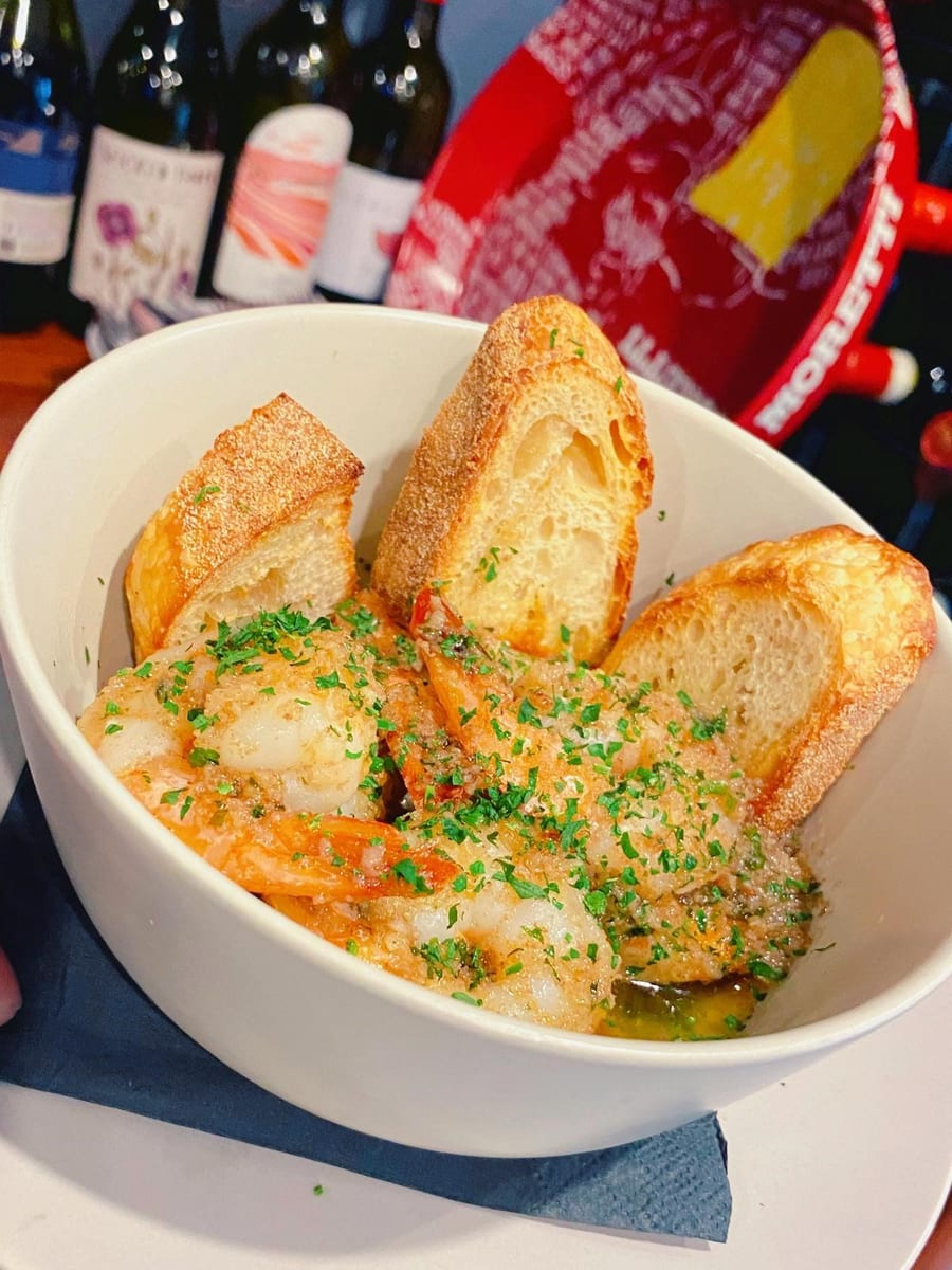 Garlic prawns