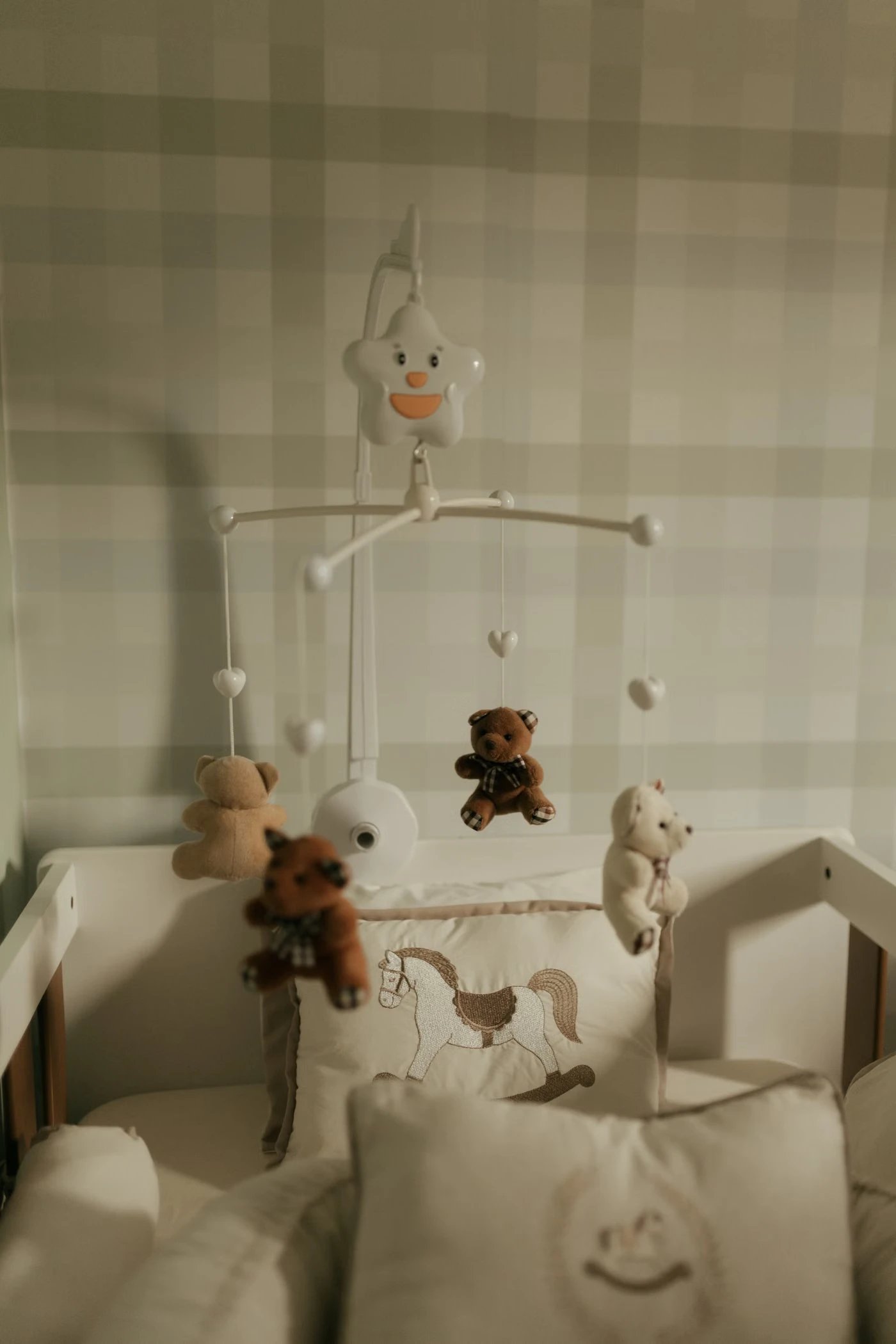 Beşik Üstü Peluş Ayı Mobili - 1