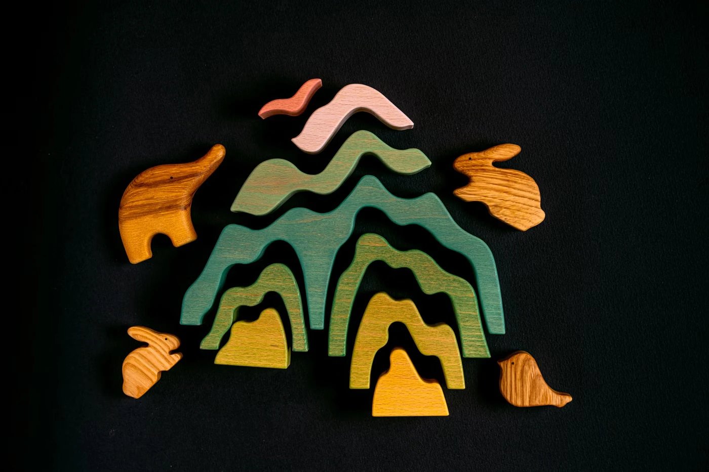 Hayvan Şekilli Ahşap Takma Puzzle - 1