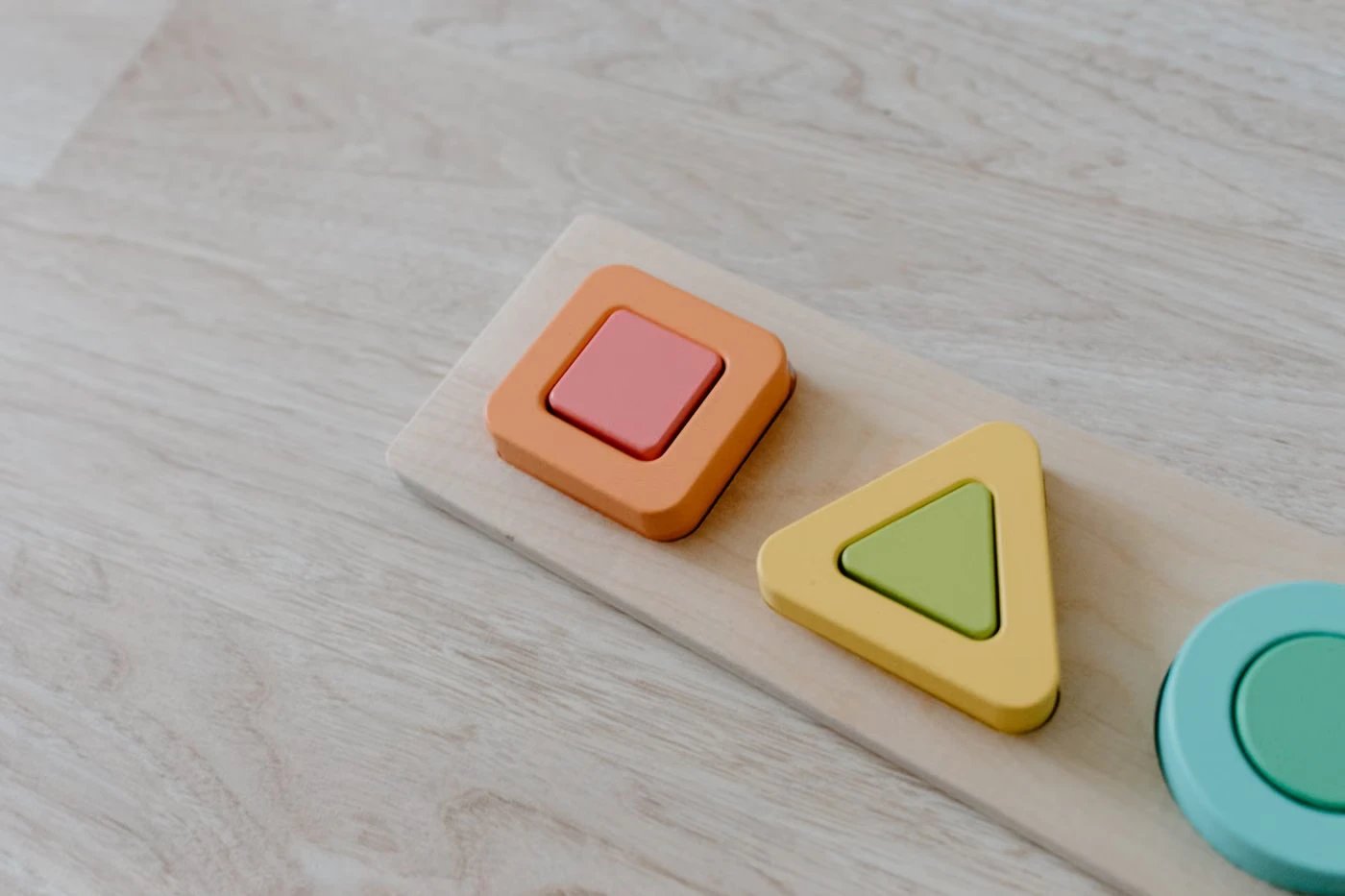 Ahşap Geometrik Şekil Puzzle Seti - 1