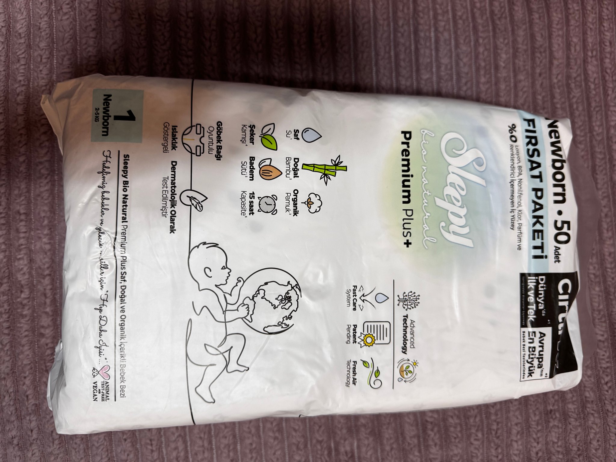 Sleepy Premium Plus Yenidoğan Bebek Bezi - 2
