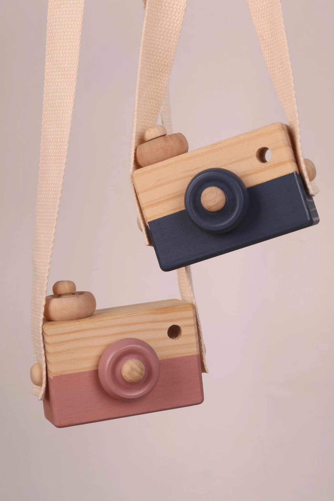Ahşap Oyuncak Fotoğraf Makinesi, 2 Adet - 1