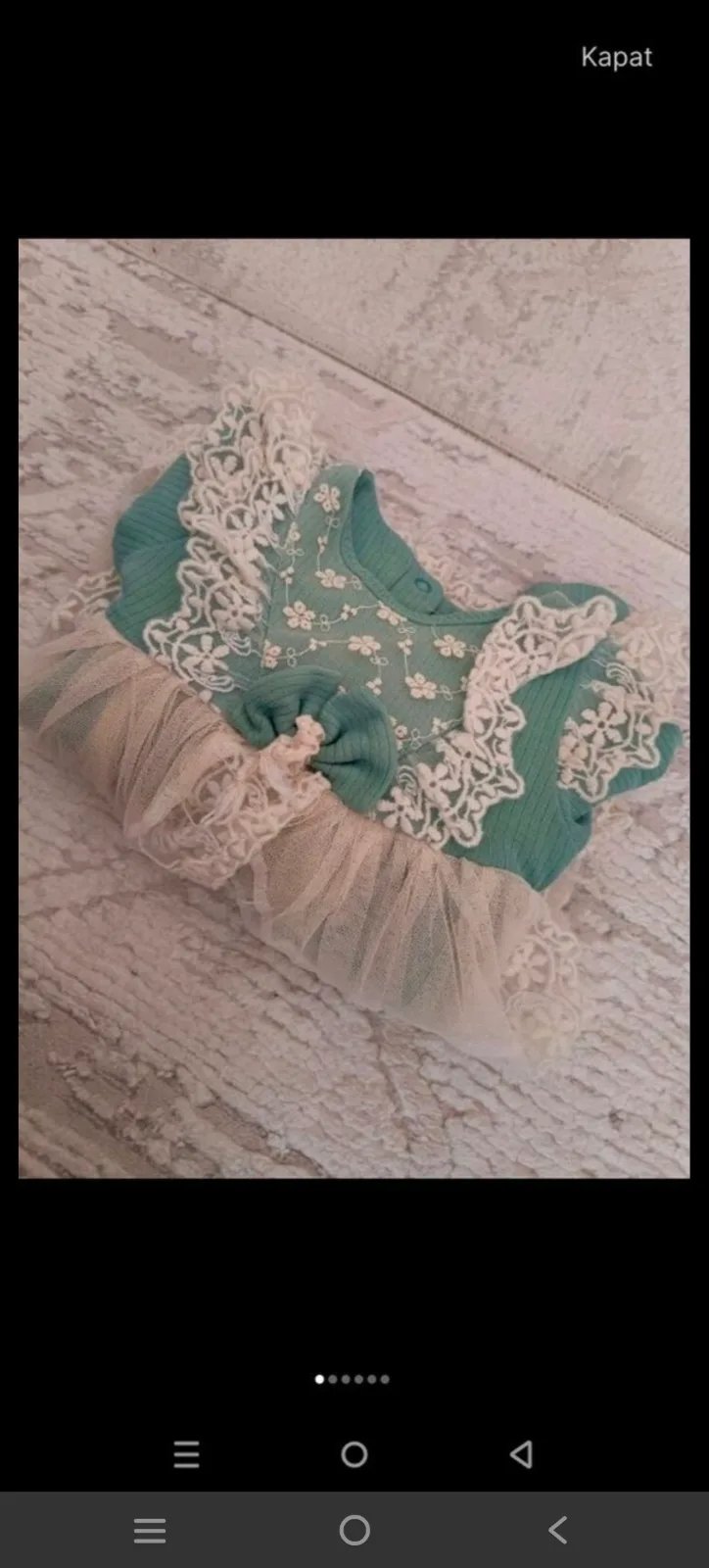 Yenidoğan mevlüt elbisesi - 5