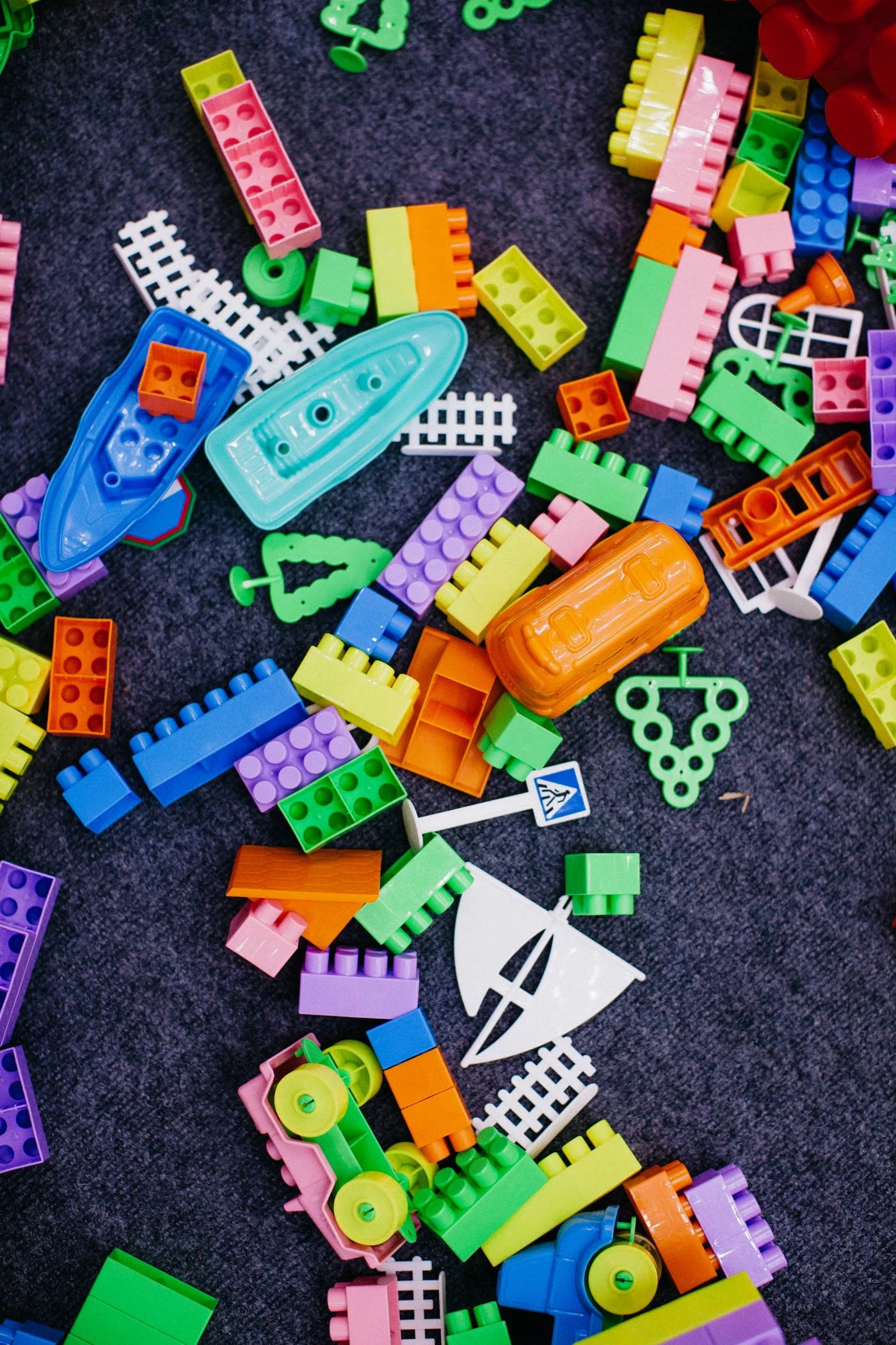 Renkli Plastik Yapı Blokları, Büyük Boy - 2