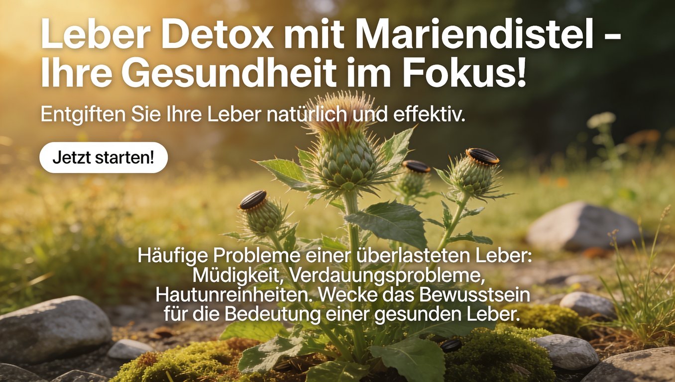 Mariendistelähnliche Heilpflanzen in natürlicher Umgebung bei warmem Licht