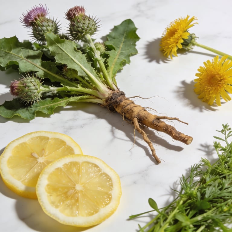 Frische natürliche Zutaten als Grundlage für eine bewusste Leber-Detox-Routine