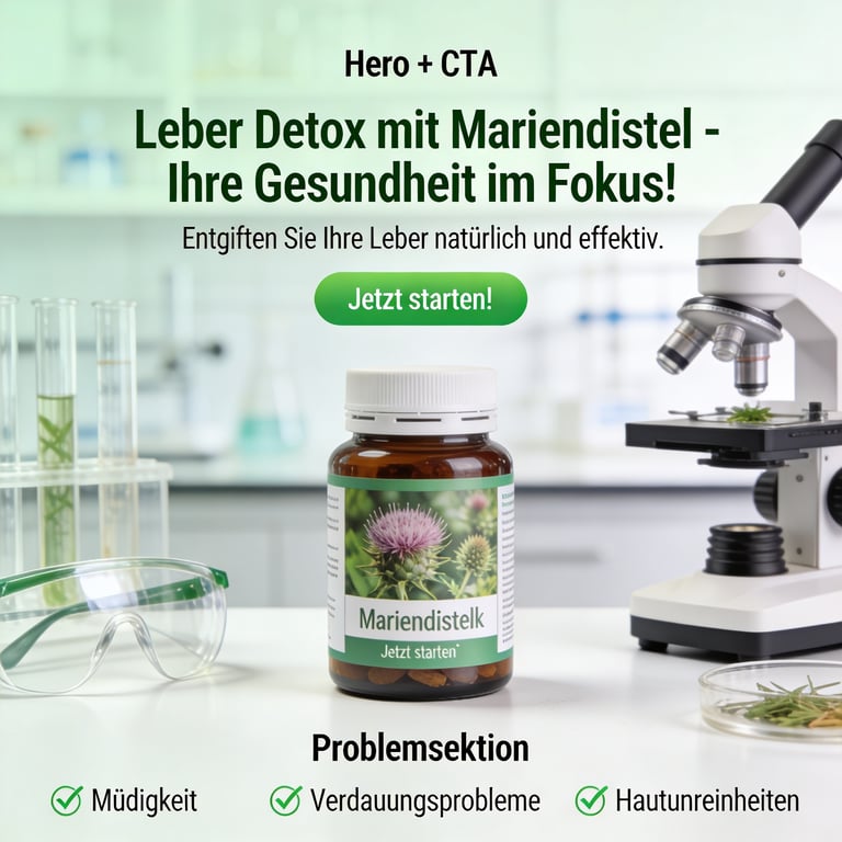 Qualitätsprüfung eines natürlichen Supplements in einem hellen Labor