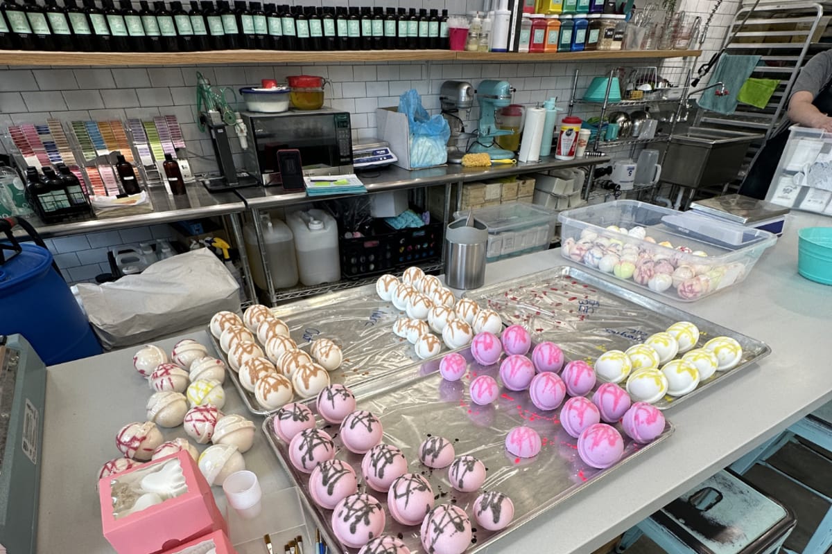 Interior view of Buff City Soap