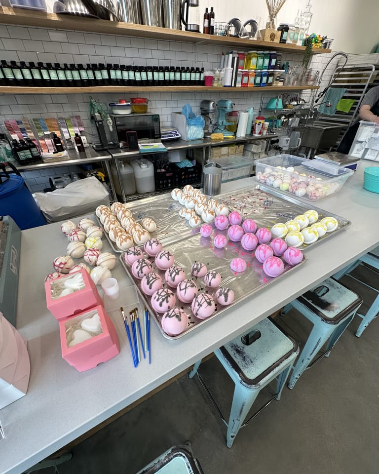 Interior view of Buff City Soap