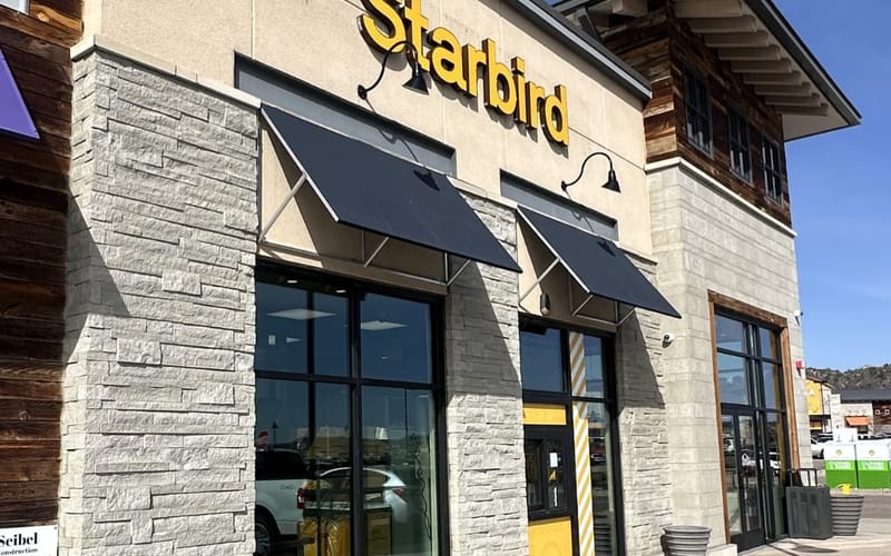 Starbird Chicken exterior at Promenade at Castle Rock