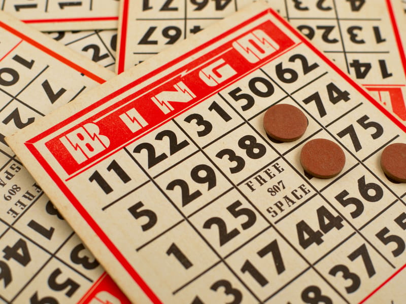 Illustrative image: bingo cards and chips