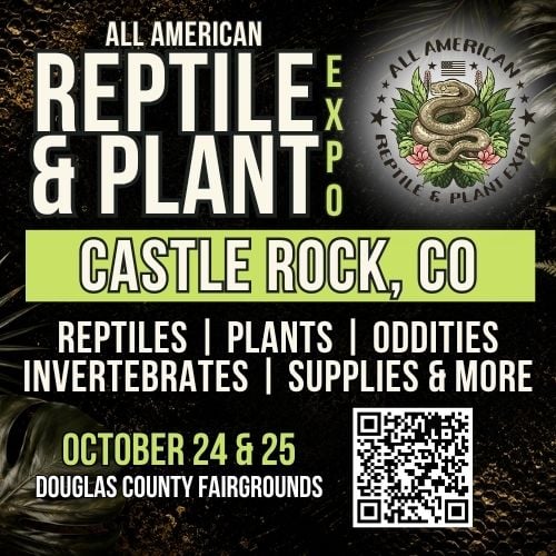 All American Reptile & Plant Expo event graphic, Douglas County Fairgrounds