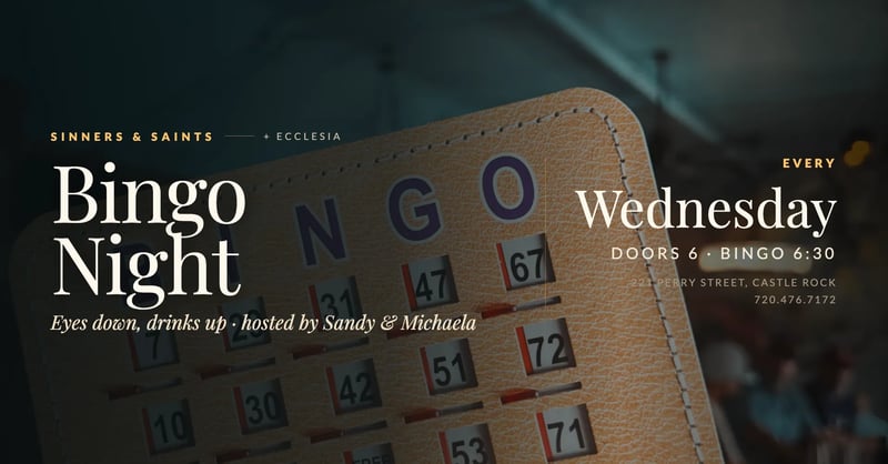 Bingo at Sinners & Saints