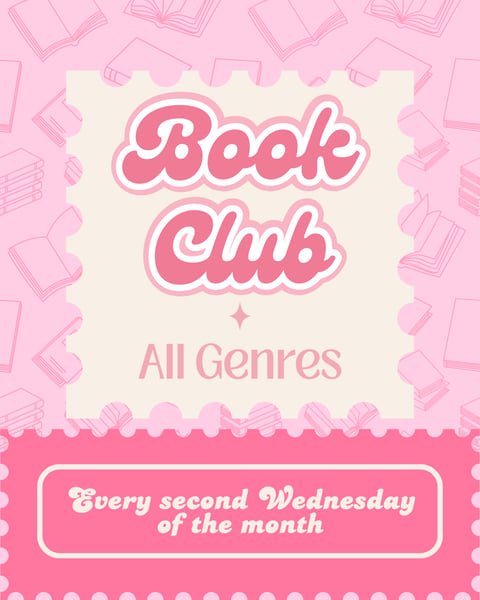 The Corner Nook's monthly book club flyer, Parker, Colorado