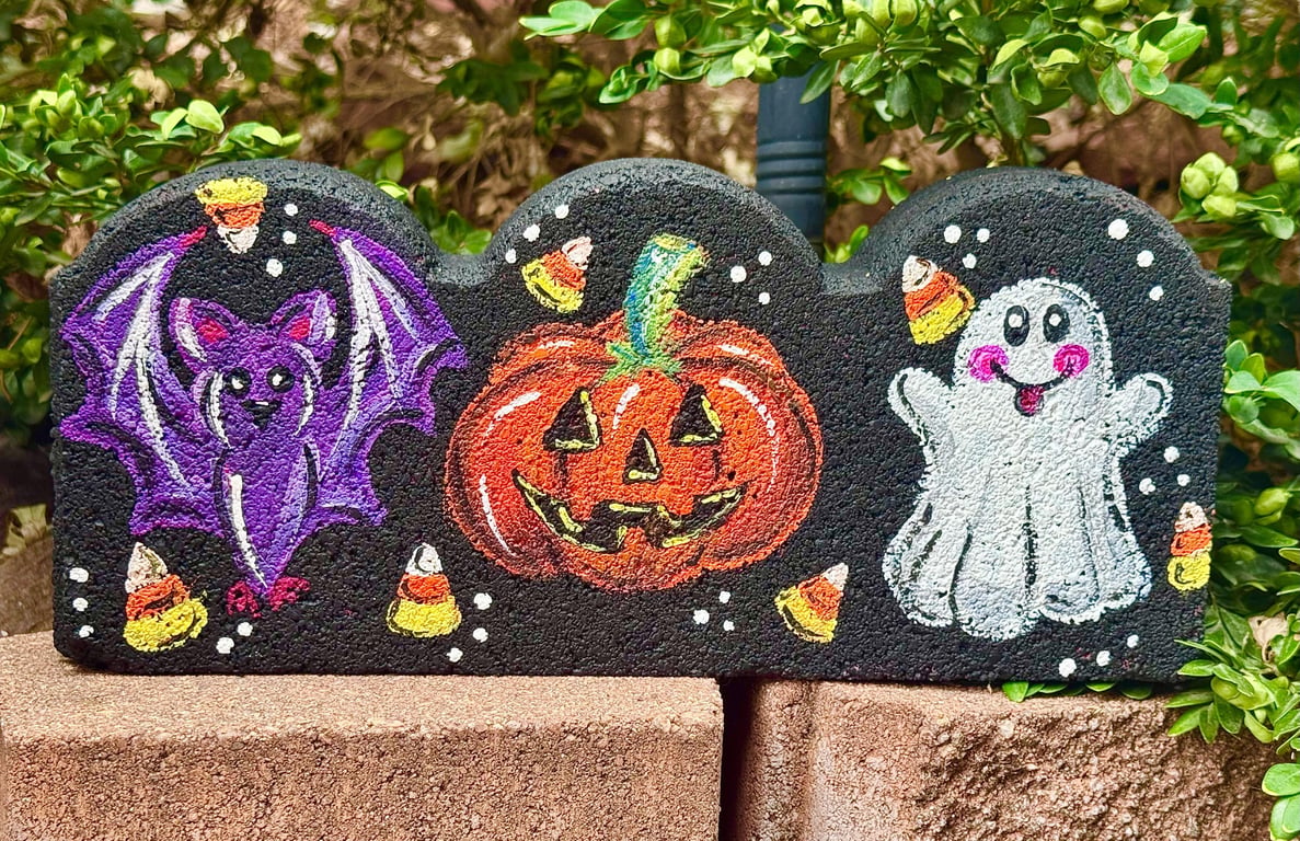 Halloween Characters Brick Painting at Max Taps