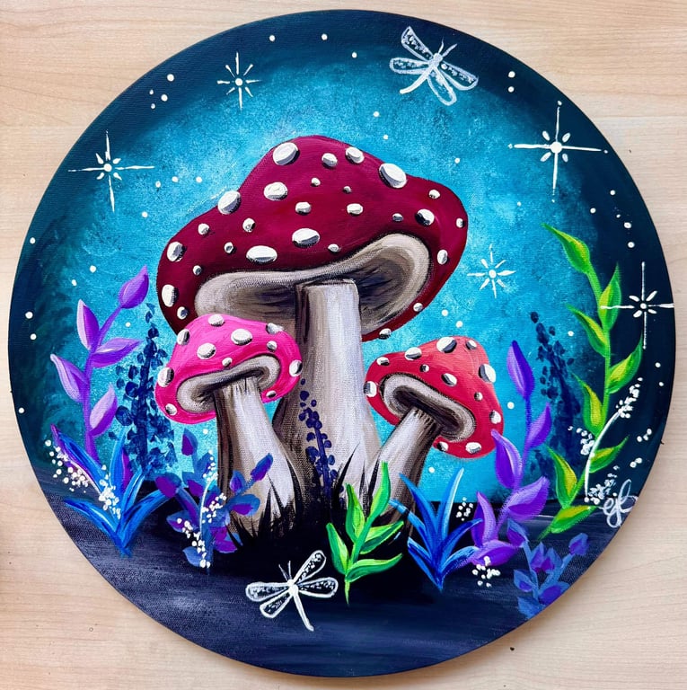 Magnificent Mushrooms Paint & Sip in Parker at The Wine Barrel on August 22, 2026