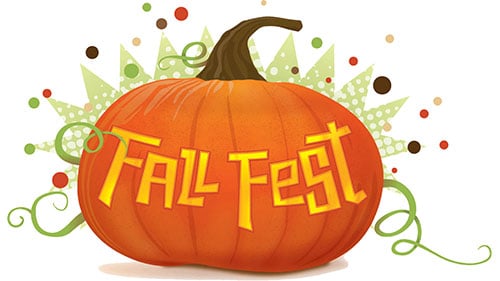 Fall Fest pumpkin graphic for St. Luke's UMC's Fall Festival, Highlands Ranch