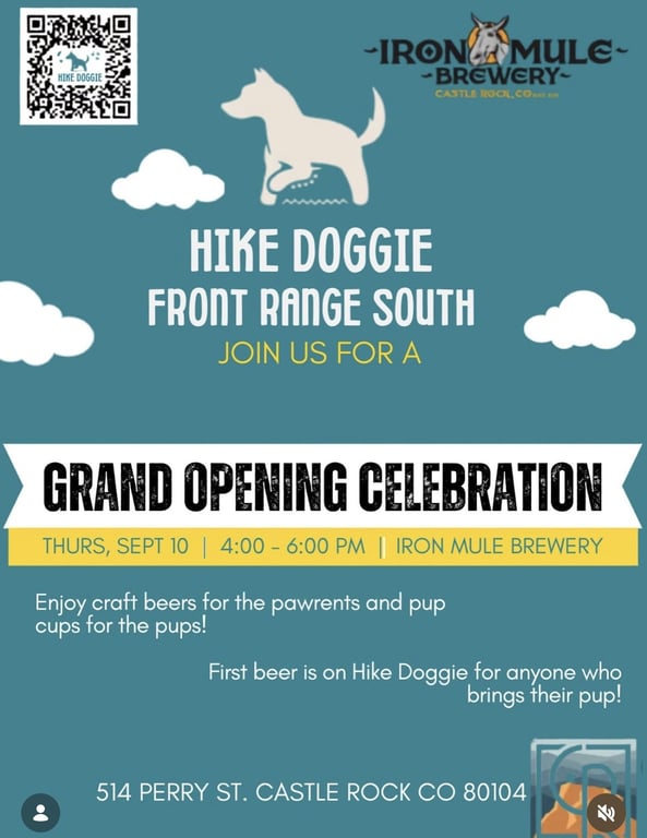 Hike Doggie Front Range South Grand Opening Celebration at Iron Mule Public House and Brewery on September 10, 2026