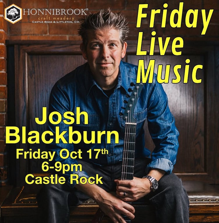 Josh Blackburn: Live in Castle Rock at Honnibrook at Honnibrook Craft Meadery on July 17, 2026