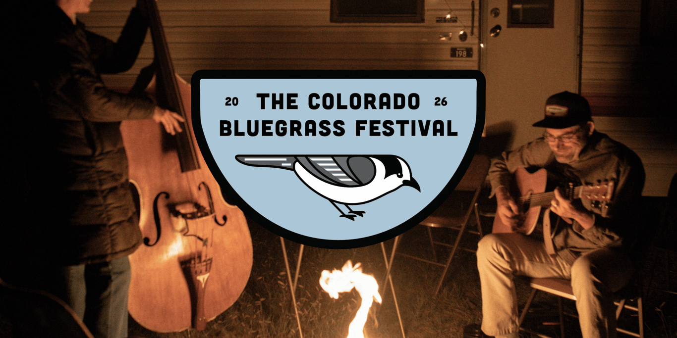 The 2026 Colorado Bluegrass Festival at McAwesome Ranch on August 29, 2026