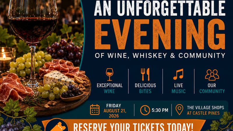 Vino in the Village 2026 — Castle Pines Chamber at The Village Shops at Castle Pines