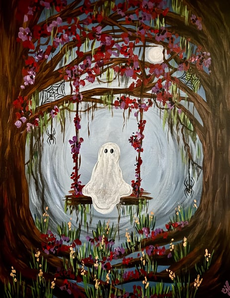 Spooky Swing Canvas or Wood Sign Painting at Lone Tree Brewing at Lone Tree Brewing Company