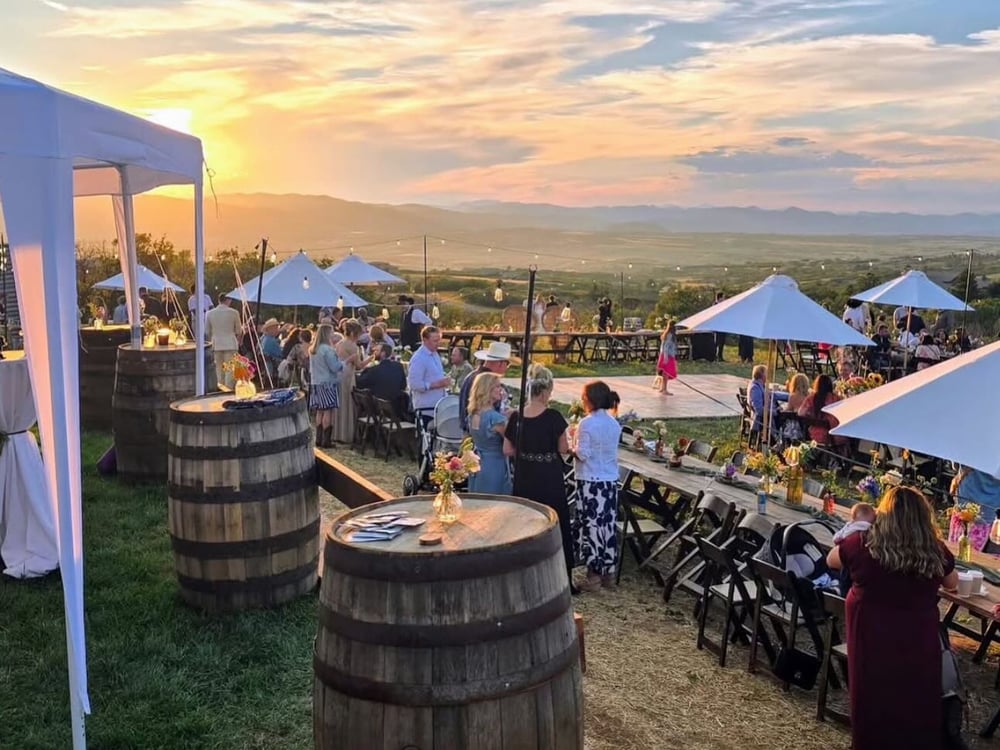 Sunset Supper Club at KB Ranch — an outdoor farm-to-table dinner under the open sky in Castle Rock
